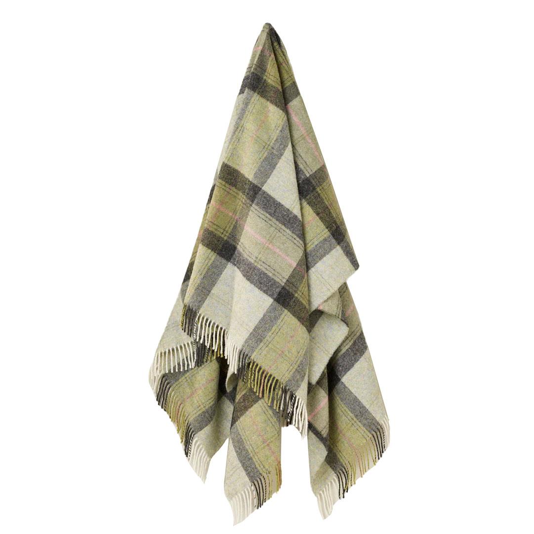 Exquisite Skye Green NZ Wool Throw